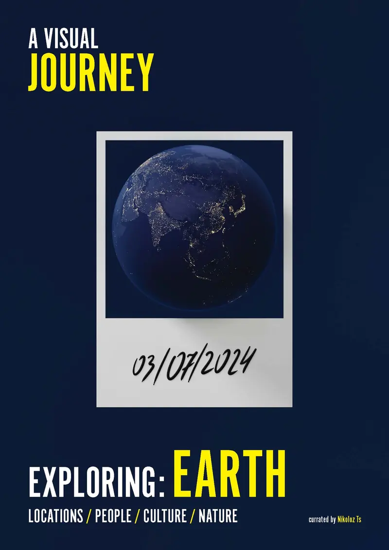 წინა ყდა: Exploring Earth, პლანეტის ფოტოთი